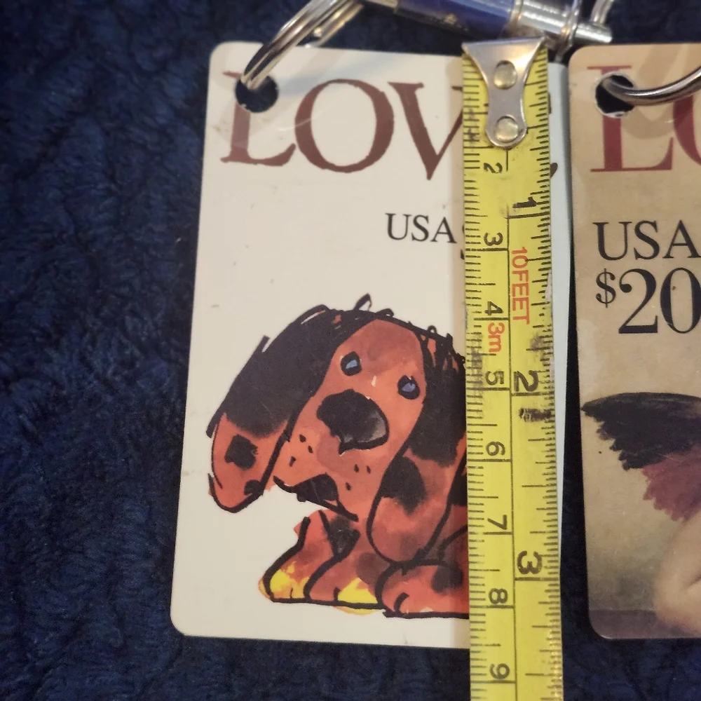 United Postal Service First Class Phone Cards Used Keychains Set Of 8